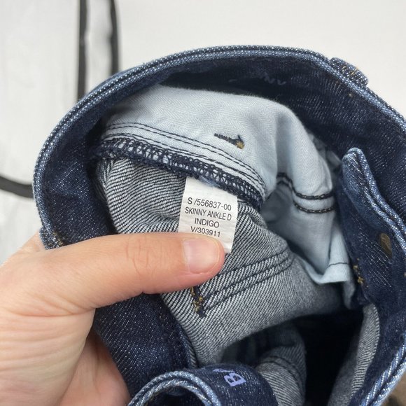 Banana Republic Women Skinny Ankle Jeans Size 25 Short Indigo Dark Wash Mid Rise - Picture 9 of 9